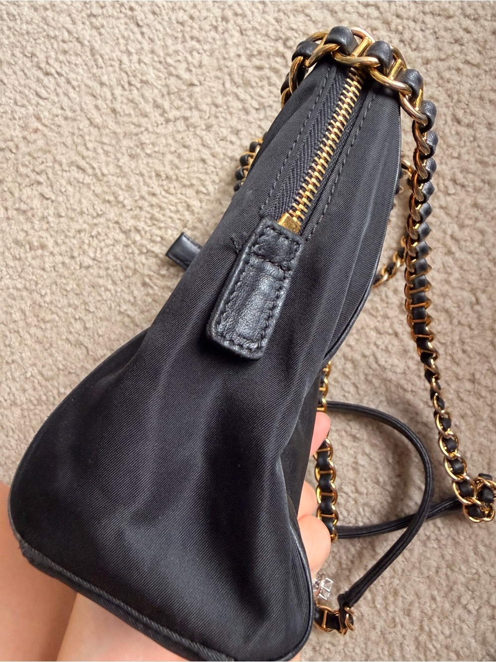 vintage Prada soft nappa leather chain shoulder bag - Picture 8 of 14